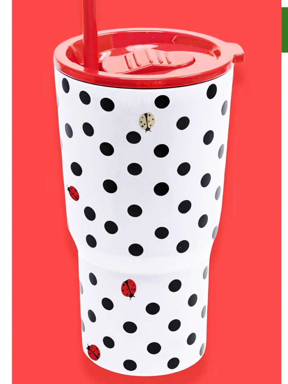 NEW! Kate Spade Stainless Steel Tumbler - Ladybug Dot 20 oz
